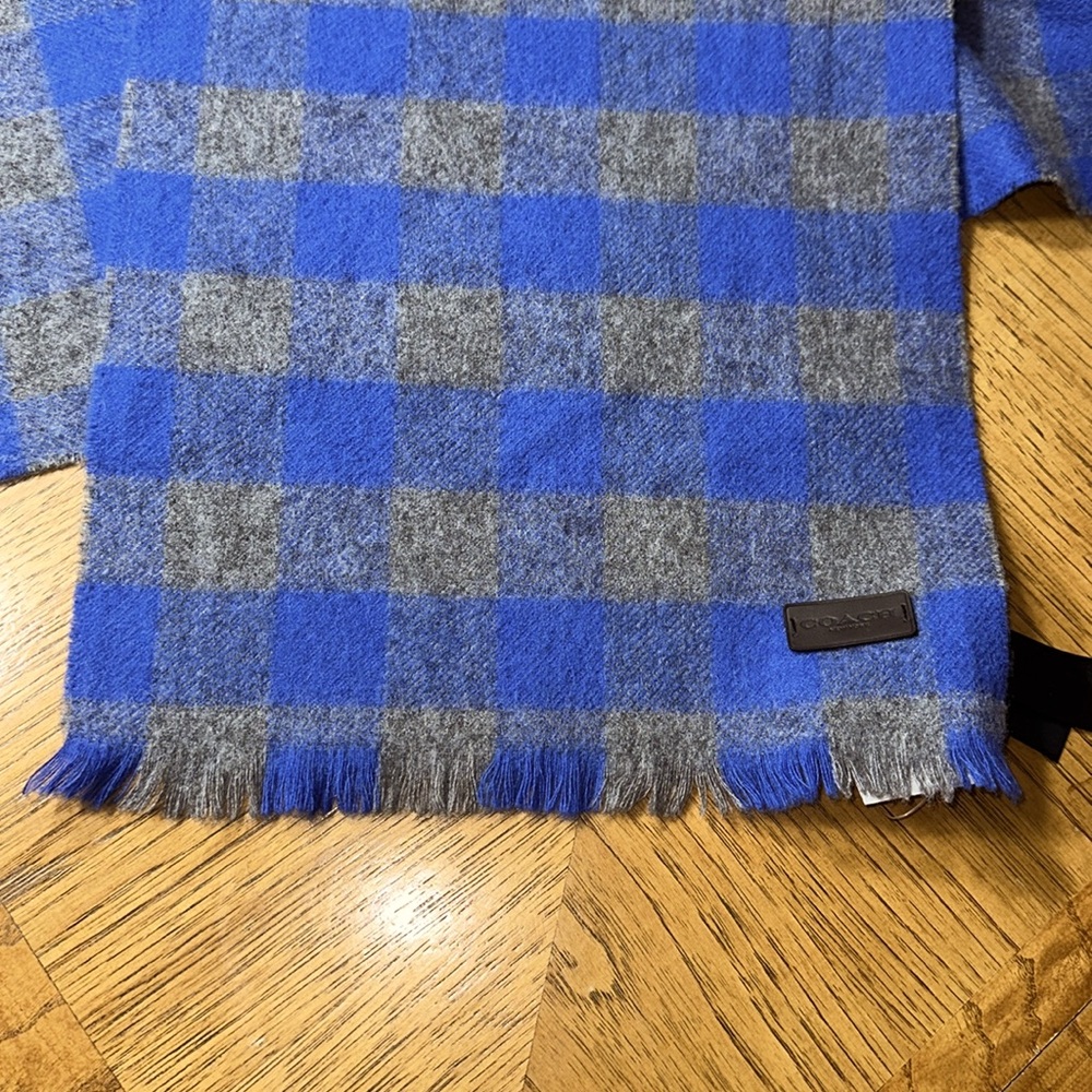 *NWT* *HTF* COACH Buffalo Check Woven Unisex Scarf - Picture 5 of 8